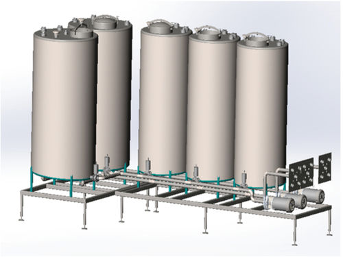 Unité CIP pour l'industrie agroalimentaire - TK series - GD Process Design, LLC - en inox