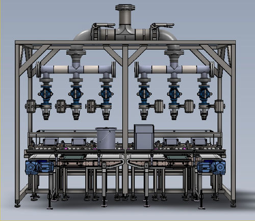 Machine de remplissage automatique - GD Process Design, LLC - de seaux / de cartons / pour produits en vrac