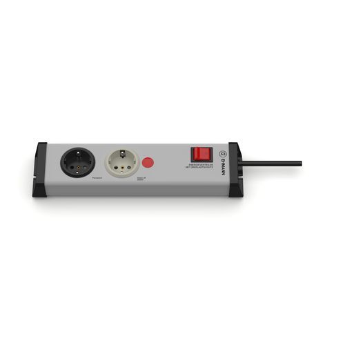 Multiprise 2 prises - 0218x00022301 - Bodo Ehmann GmbH - avec interrupteur / avec protection pour surcharges