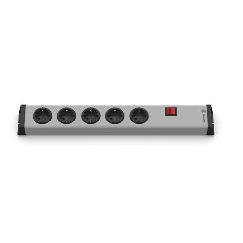 Multiprise avec interrupteur - 0201x00052300 - Bodo Ehmann GmbH - 5 prises