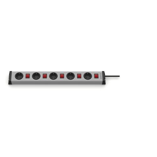 Multiprise avec interrupteur - 0202x00052301 - Bodo Ehmann GmbH - 5 prises