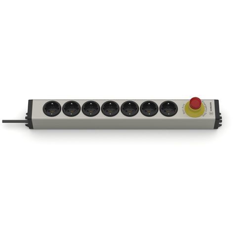 Multiprise CEE - 0819x00072033 - Bodo Ehmann GmbH - avec interrupteur d'arrêt d'urgence / 7 prises