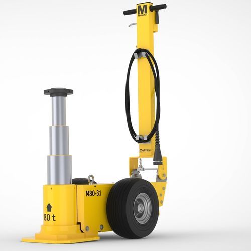 Cric à roues - M80-31 - Cattini Oleopneumatica - hydropneumatique / 50 tonnes / 25 tonnes