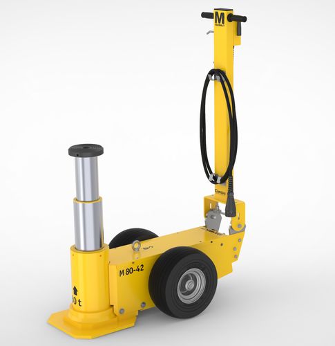 Cric à roues - M80-42 - Cattini Oleopneumatica - hydropneumatique / 50 tonnes / 80 tonnes