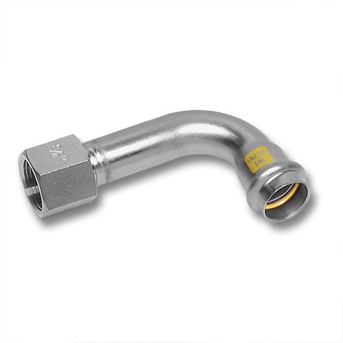 Raccord hydraulique - 17002G  - SANHA GmbH & Co. KG - pour gaz / à sertir / coudé à 90°