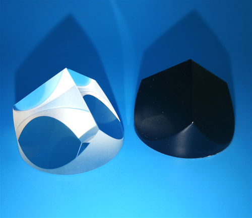 Prisme optique rétro-réfléchissant - Changchun Yutai Optics Co., Ltd. - en silice fondue / en verre BK7