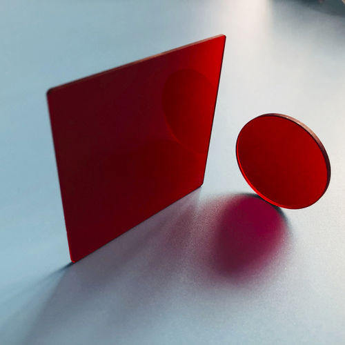 Filtre optique rouge - Changchun Yutai Optics Co., Ltd. - passe-longue / en verre / pour laser