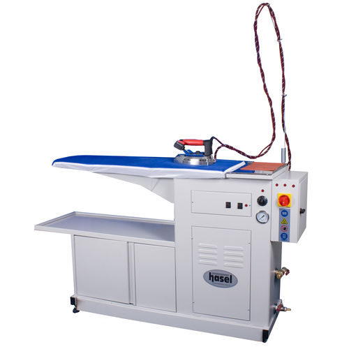 Table de repassage étroite - HSL-KP-T2 - hasel ironing equipment - universelle / aspirant et soufflant / avec générateur de vapeur