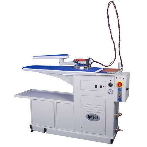 Table de repassage étroite - HSL-KP-T2D - hasel ironing equipment - universelle / aspirant et soufflant / avec générateur de vapeur