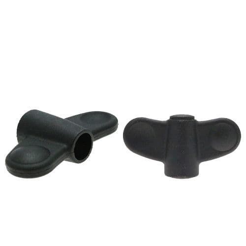 Écrou à oreilles - WING0210	 - Vital Parts ltd - en laiton / en thermoplastique / fileté