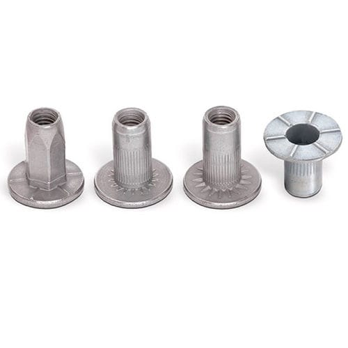 Écrou à sertir en aveugle - Under and over-head serration - HONSEL-Group - en métal