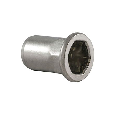 Écrou semi-hexagonal - HEXATOP-E-FK - HONSEL-Group - à sertir en aveugle / en acier / en inox