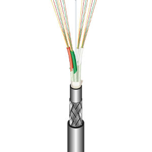Câble optique ignifugé - QFCI - Cavicel - de données / d'alarme
