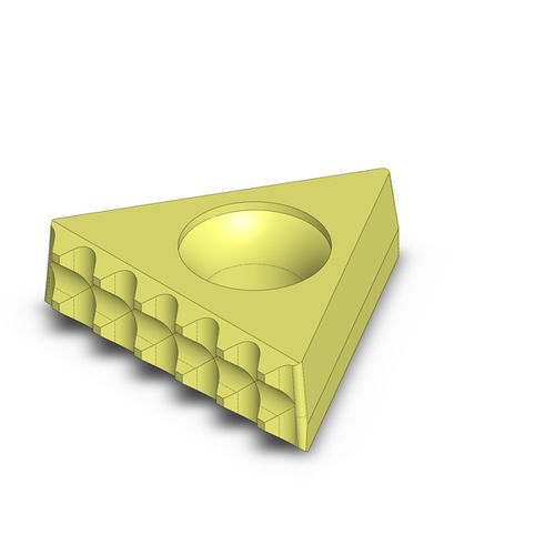 Plaquette de coupe en carbure - TG-STD - Fairlane Products - pour acier / triangulaire / avec revêtement