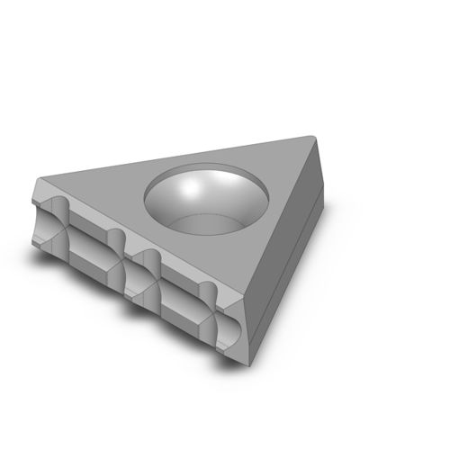 Plaquette de coupe en carbure - TG-ALU - Fairlane Products - pour aluminium / triangulaire / avec revêtement