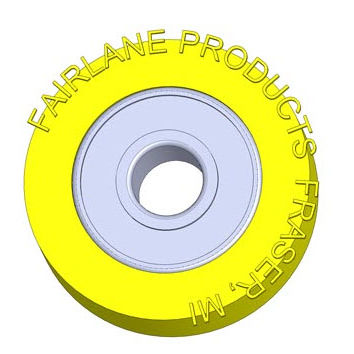 Galet de guidage - CB series  - Fairlane Products - en acier / plastique / à roulement surmoulé