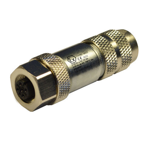 Connecteur M12 - 12F14000-ATEX - H.T.P. - d'alimentation électrique / droit / circulaire
