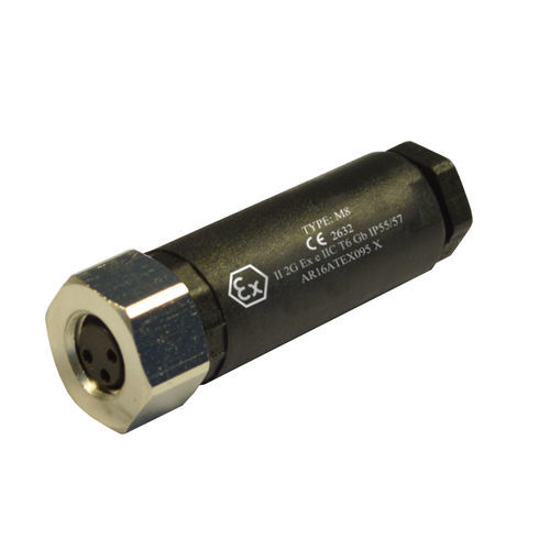 Connecteur M8 - 08FC3000-S-ATEX - H.T.P. - d'alimentation électrique / droit / circulaire