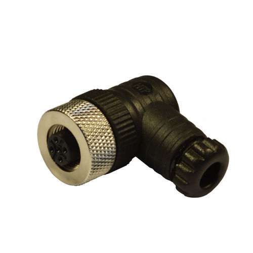 Connecteur M12 - 12FB4000 - H.T.P. - d'alimentation électrique / à angle droit / circulaire