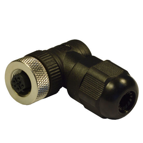 Connecteur d'alimentation électrique - D-12FB4000-SK - H.T.P. - à angle droit / circulaire / femelle