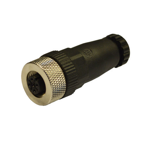 Connecteur M12 - 12FC4000 - H.T.P. - d'alimentation électrique / droit / circulaire