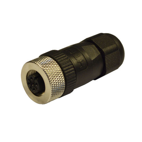 Connecteur M12 - 12FC4000-SK - H.T.P. - d'alimentation électrique / droit / circulaire