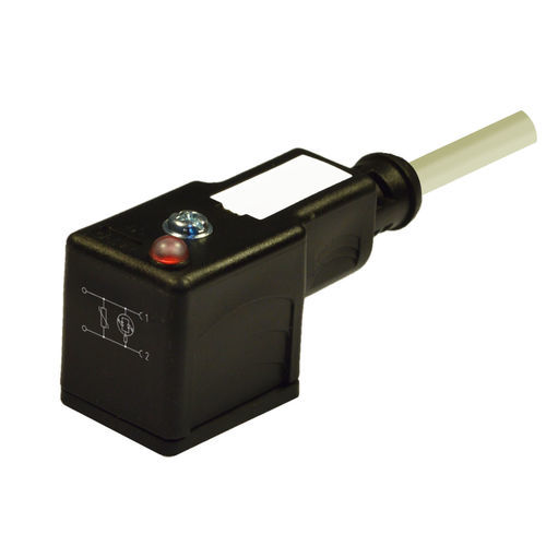 Connecteur pour électrovanne - CM2N02VL1A0310 - H.T.P. - d'alimentation électrique / AC/DC / 2 pôles