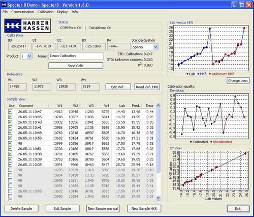 Logiciel de calibration - Specter 8 - Harrer & Kassen - de visualisation / industriel / Windows