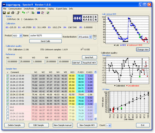 Logiciel de calibration - Specter 9 - Harrer & Kassen - de visualisation / industriel / Windows