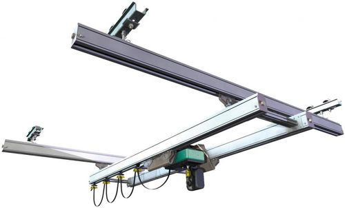 Pont roulant bipoutre - T0007 - Eurocrane(China)Co.,Ltd - suspendu / léger / profilé en acier