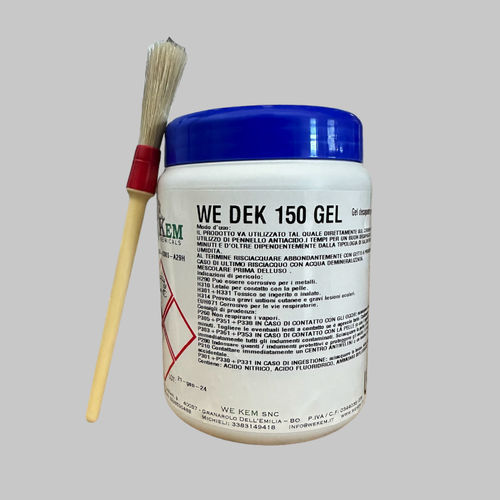 Gel pour acier inoxydable - WE DEK 150 GEL - WE KEM snc - décapant
