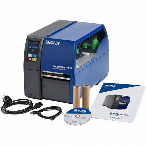 Imprimante d'étiquette à transfert thermique - i7100 series  - Brady EMEA - de bureau / rapide / code-barres