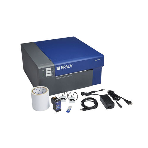 Imprimante d'étiquette à jet d'encre - J4000 series  - Brady EMEA - rapide / multicolore / code-barres