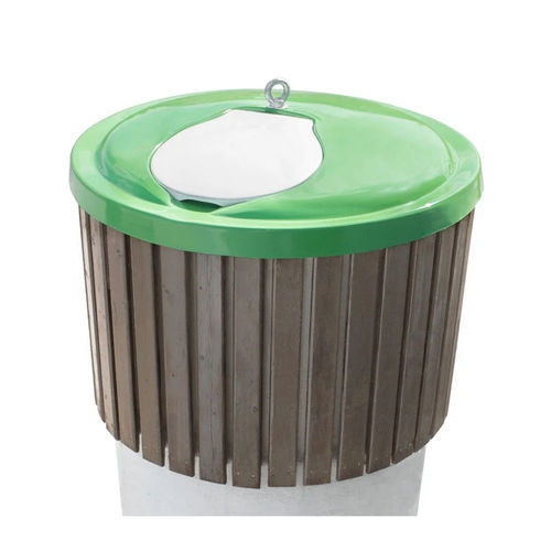 Poubelle en HDPE - ENVOTEC - enterrée / pour déchets urbains / avec couvercle