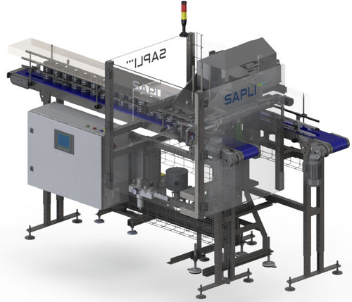 Fermeuse de boîtes de conserve automatique - VGS1 AUTO SEAMER 7 UPM - Sapli - avec technique de vide / avec système d'injection de gaz