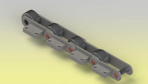 Chaîne de convoyage en acier inoxydable - Z.M.C. SRL - à attaches / pour l'industrie de la boisson / pour laveuse de bouteilles