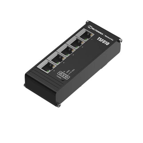 Commutateur Ethernet non administrable - TSF010 - TELTONIKA SAS - 5 ports / sur rail DIN / de type armoire