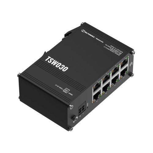 Commutateur Ethernet non administrable - TSW030 - TELTONIKA SAS - 8 ports / sur rail DIN / intégré