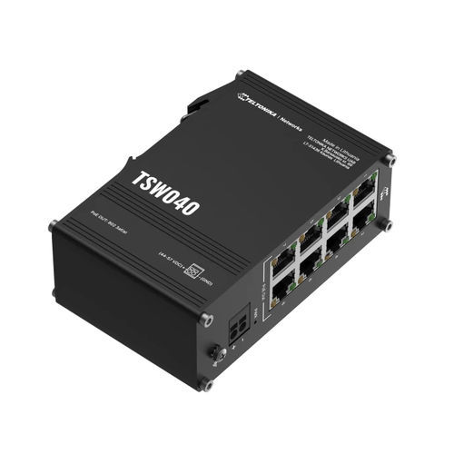 Commutateur Ethernet non administrable - TSW040 - TELTONIKA SAS - 8 ports / sur rail DIN / intégré