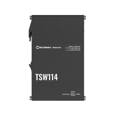 Commutateur Ethernet 5 ports -  TSW114 - TELTONIKA SAS - Gigabit Ethernet / gigabit / sur rail DIN