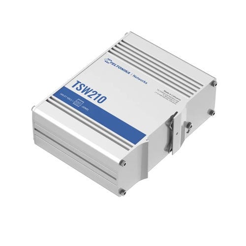 Commutateur Ethernet intelligent - TSW210 - TELTONIKA SAS - 8 ports / Gigabit Ethernet / sur rail DIN