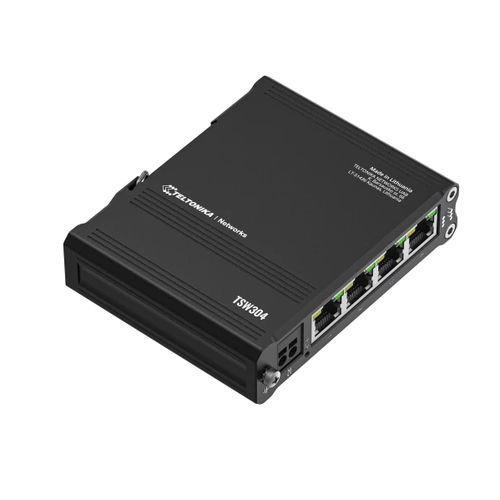 Commutateur Ethernet administrable - TSW304 - TELTONIKA SAS - 4 ports / sur rail DIN / de type armoire