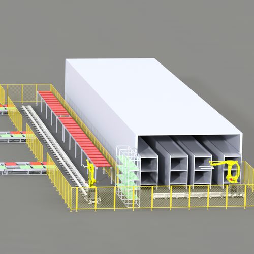Système d'automatisation pour systèmes de manipulation - RD - HS01 - Whitech srl - système de chargement