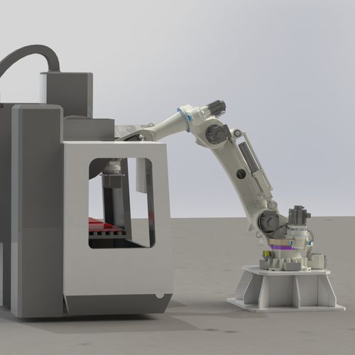 Cellule robotisée pour machine-outil - RD - MF01 - Whitech srl