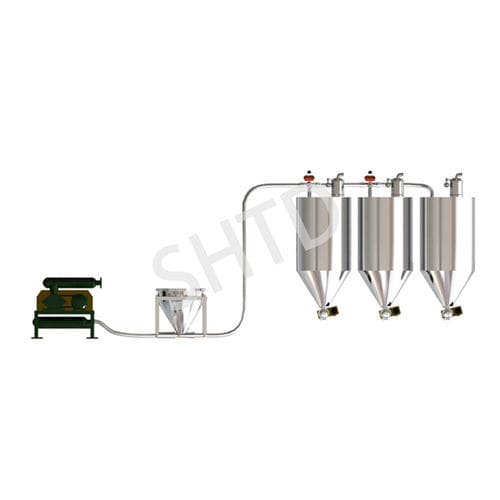 Système de transport pneumatique par refoulement - Shanghai Tandy Machinery Manufacturing Co.,Ltd. - en phase diluée / continu / de poudre