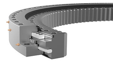 Couronne d'orientation à denture intérieure - TYPE 7000 - Rotis - à billes / à trois rangées