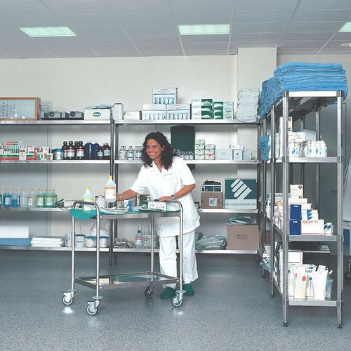 Rayonnage en acier inoxydable - InoxLine Standard - NOVETAL - pour entrepôt de stockage / à étagères / modulaire