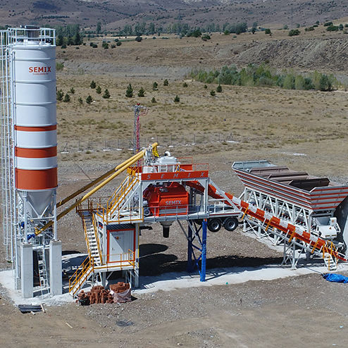 Centrale à béton mobile - 160 S4 - Semix Concrete Batching Plants