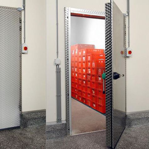 Porte battante - VDM FREEZER - METAFLEX - avec charnière / en acier galvanisé / pour l'intérieur