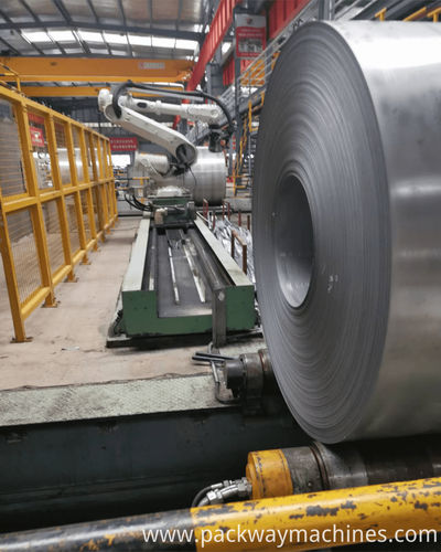 Cercleuse automatique - Shenzhen Packway Technology Development Co., LTD - pour bobine d'acier / de positionnement / pour le métal